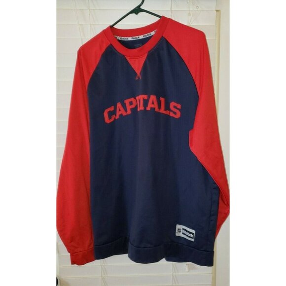Washington Capitals Reebok longsleeve XL preowned                             B7 - Picture 2 of 6